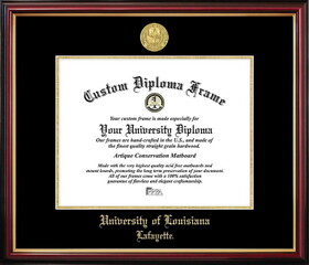 Campus Images LA993PMGED-1185 University of Louisiana-Lafayette Petite Diploma Frame