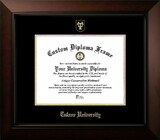 Campus Images LA995LBCGED-1185 Tulane University 11w x 8.5h Legacy Black Cherry , Foil Seal Diploma Frame