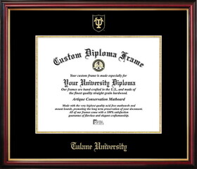 Campus Images LA995PMGED-1185 Tulane University Petite Diploma Frame
