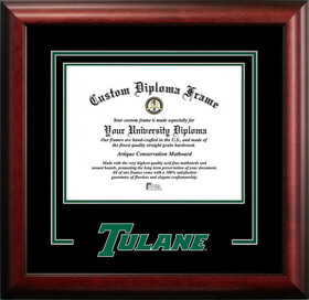 Campus Images LA995SD Tulane University Spirit Diploma Frame