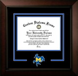 Campus Images LA996LBCSD-1185 McNeese State University 11w x 8.5h Legacy Black Cherry Spirit Logo Diploma Frame