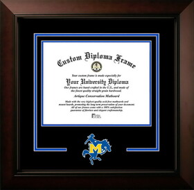 Campus Images LA996LBCSD-1185 McNeese State University 11w x 8.5h Legacy Black Cherry Spirit Logo Diploma Frame