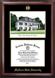 Campus Images LA996LGED McNeese State University Gold embossed diploma frame with Campus Images lithograph