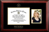 Campus Images LA997PGED-1185 Nicholls State University 11w x 8.5h Gold Embossed Diploma Frame with 5 x7 Portrait