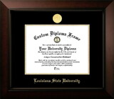 Campus Images LA999LBCGED-1185 Louisiana State University Tigers 11w x 8.5h Legacy Black Cherry Gold Embossed Diploma Frame
