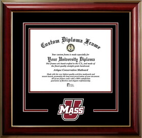 Campus Images MA990CMGTSD-1185 University of Massachusetts 11w x 8.5h Classic Spirit Logo Diploma Frame