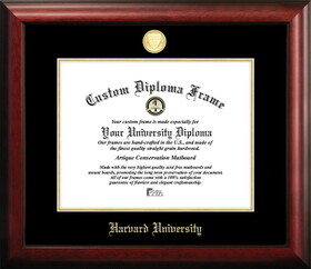 Campus Images MA992GED Harvard University Gold Embossed Diploma Frame