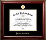 Campus Images MA993CMGTGED-1411 Boston University Terriers 14w x 11h Classic Mahogany Gold Embossed Diploma Frame
