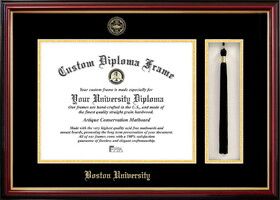 Campus Images MA993PMHGT Boston University Tassel Box and Diploma Frame