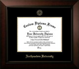 Campus Images MA999LBCGED-1411 Northeastern University Huskies 14w x 11h Legacy Black Cherry , Foil Seal Diploma Frame