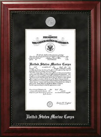 Campus Images Patriot Frames Marine 10x14 Certificate Executive Frame with Silver Medallion