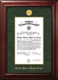 Campus Images MACHO001 Patriot Frames Marine 10x14 Certificate Honors Frame with Gold Medallion