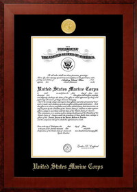 Campus Images MACHO002 Patriot Frames Marine 10x14 Certificate Honors Frame with Silver Medallion