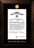 Campus Images MACLG001 Patriot Frames Marine 10x14 Certificate Legacy Frame with Gold Medallion