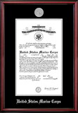 Campus Images MACPT002 Patriot Frames Marine 10x14 Certificate Petite Frame with Silver Medallion
