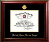 Campus Images MADCL001 Patriot Frames Marine 8.5x11 Discharge Classic Frame with Gold Medallion