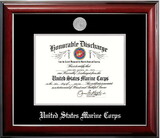 Campus Images MADCL002 Patriot Frames Marine 8.5x11 Discharge Classic Frame with Silver Medallion