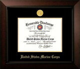 Campus Images MADLG001 Patriot Frames Marine 8.5x11  Discharge Legacy Frame with Gold Medallion