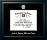 Campus Images MADS002 Marine Corp Discharge Frame Silver Medallion