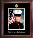 Campus Images MAPG001 Marine Corp Portrait Frame Gold Medallion