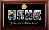 Campus Images MASSCL001S Patriot Frames Marine Collage Photo Classic Frame with Gold Medallion