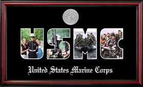 Campus Images MASSPT002S Patriot Frames Marine Collage Photo Petite Frame with Silver Medallion