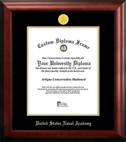 Campus Images MD997GED United States Naval Academy Gold Embossed Diploma Frame