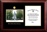 Campus Images MD997LGED United States Naval Academy Gold embossed diploma frame with Campus Images lithograph