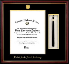 Campus Images MD997PMHGT United States Naval Academy Tassel Box and Diploma Frame