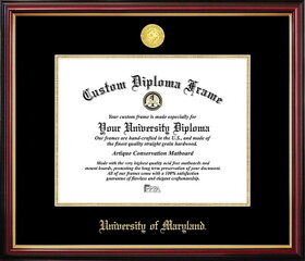 Campus Images MD998PMGED-1713 University of Maryland Petite Diploma Frame