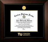 Campus Images MD999LBCGED-1411 Towson Tigers 14w x 11h Legacy Black Cherry Gold Embossed Diploma Frame