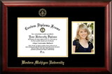 Campus Images MI981PGED-1185 Western Michigan University 11w x 8.5h Gold Embossed Diploma Frame with 5 x7 Portrait