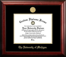 Campus Images MI982GED University of Michigan Gold Embossed Diploma Frame