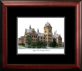 Campus Images MI983A Wayne State University Academic Framed Lithograph