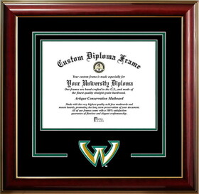 Campus Images MI983CMGTSD-108 Wayne State University 10w x 8h Classic Spirit Logo Diploma Frame
