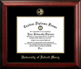 Campus Images MI985GED University Of Detroit - Mercy Gold Embossed Diploma Frame