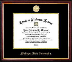 Campus Images MI987PMGED-1185 Michigan State University Petite Diploma Frame