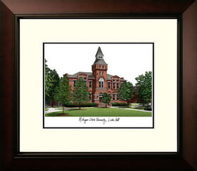 Campus Images MI988LR Michigan State University Linton Hall Legacy Alumnus Framed Lithograph
