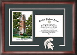 Campus Images MI989SG Michigan State University Beaumont Hall Spirit Graduate Frame with Campus Image