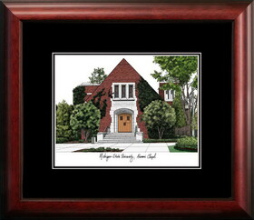 Campus Images MI990A Michigan State University Alumni Chapel Academic Framed Lithograph