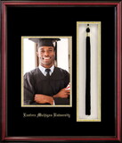 Campus Images MI9955x7PTPC Eastern Michigan University 5x7 Portrait with Tassel Box Petite Cherry