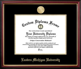 Campus Images MI995PMGED-108 Eastern Michigan Petite Diploma Frame