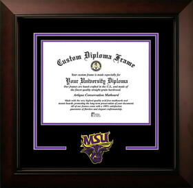 Campus Images MN997LBCSD-1185 Minnesota State University, Mankato Mavericks 11w x 8.5h Legacy Black Cherry Spirit Logo Diploma Frame