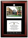 Campus Images MN998LSED-1185 St. Cloud State 11w x 8.5h Silver Embossed Diploma Frame with Campus Images Lithograph