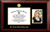 Campus Images MN998PGED-1185 St. Cloud State 11w x 8.5h Gold Embossed Diploma Frame with 5 x7 Portrait