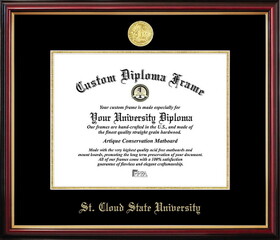 Campus Images MN998PMGED-1185 St. Cloud State Petite Diploma Frame