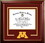 Campus Images MN999CMGTSD-1185 University of Minnesota Golden Gophers 11w x 8.5h Classic Spirit Logo Diploma Frame