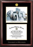 Campus Images MN999LGED University of Minnesota Gold embossed diploma frame with Campus Images lithograph