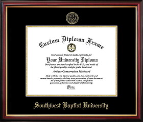 Campus Images MO898PMGED-1185 Southwest Baptist University Petite Diploma Frame