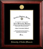 Campus Images MO995GED-8511 University Central Missouri 8.5w x 11h Gold Embossed Diploma Frame